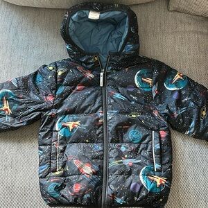 Hanna Anderson Toddler Kid Reversible Down Jacket